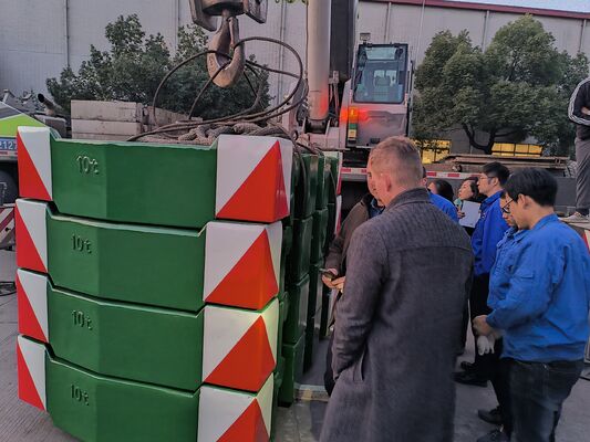 Parti in ghisa di alta qualità OEM 10 tonnellate di contrappeso per gru