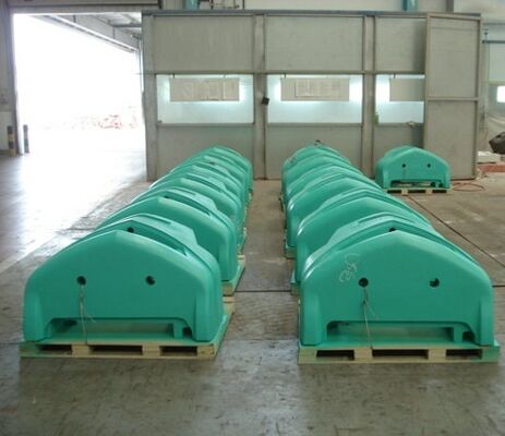 OEM 5 tonnellate di contrappeso in ghisa flessibile con verniciatura a base di gres per macchine forestali