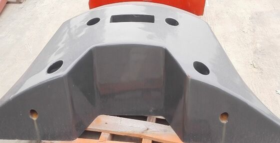 Contrappeso di superficie regolare 3,5 tonnellate per rivestimento del caricatore che dipinge 1500 chilogrammi di peso