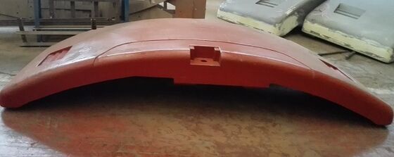 OEM Primer Painting 16 Tonnes Sand Cast Iron Counterweight Shot Blasting And Grinding Surface