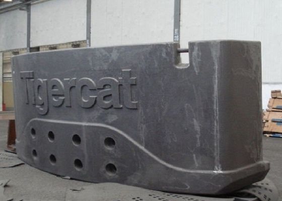 Contrappeso per carrelli elevatori per macchine forestali in ghisa di alta qualità personalizzato OEM