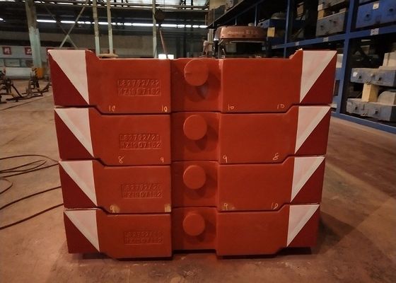 Scoppio di colpo TS16949 Gray Iron 10000kg Crane Counterweight