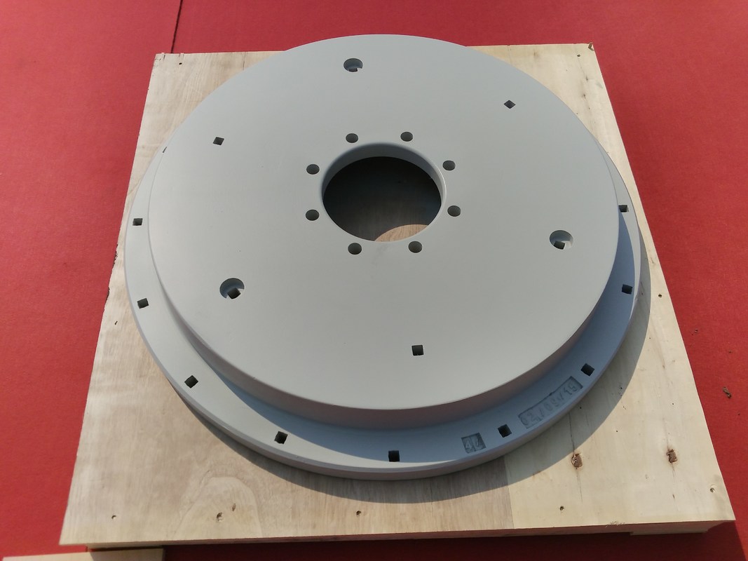 Contrappeso grigio della ruota del ghisa per le mini gru dell'escavatore di Liebherr