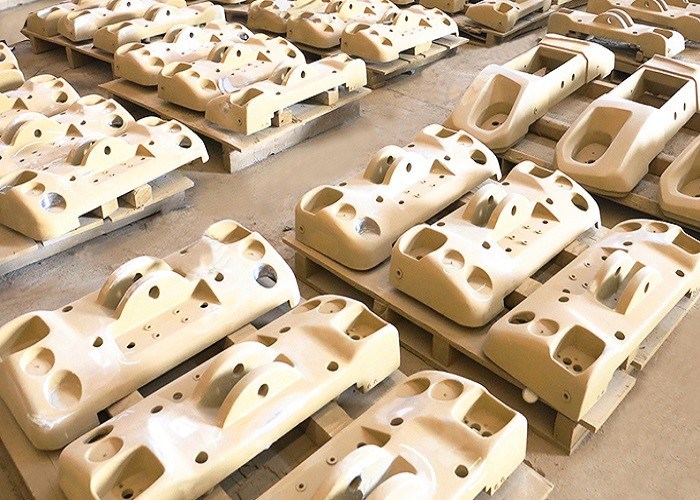 Servizio OEM V-Process Sand Casting Parti di ferro contrappeso Ricambi per macchine da costruzione